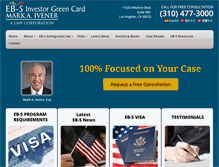 Tablet Screenshot of eb-5investorgreencard.com